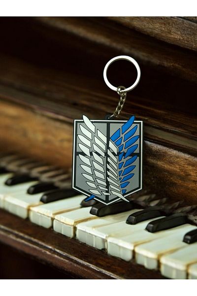 FG KONNİCHİWA Anime Manga Silenton Attack on Titan Silicone Keying Bag Accessories
