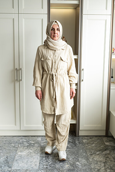 Zeliha Baysan Ravi Muslin Women's Cargo Hajj & Umrah Suit