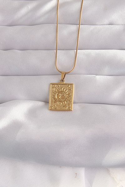 Skygo Gold Colored 316L Vintage Necklace - Tj-Bko9055