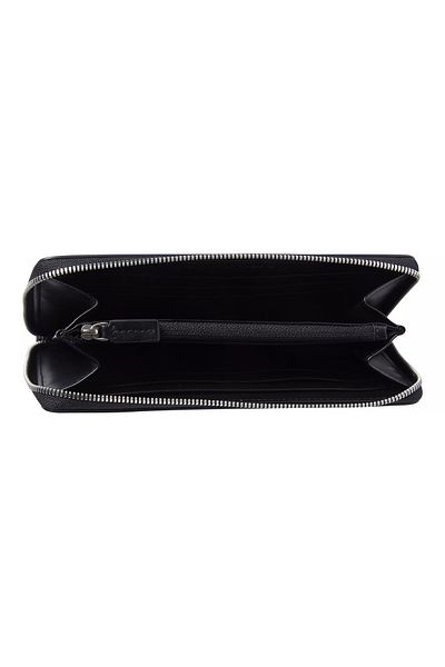 Calvin Klein Dámská peněženka s extra přihrádkami na karty s logem CK potištěným černým LV04K1024G-UB1