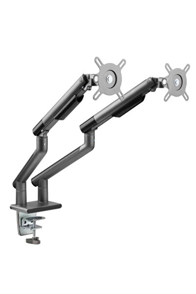 Twisted Minds  TM-49-C012-G PREMİUM MEKANİK AMORTİSÖR 17"- 32" MAX 2X 9KG İKİLİ MONİTÖR KOLU