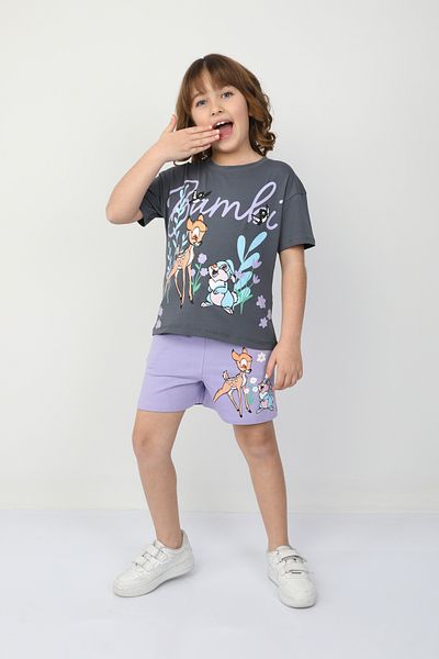 e-çocuk Ceylan Printed Girl's Suit 6531