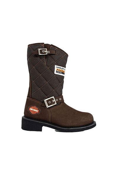 Harley Davidson Кафяви кожени дамски боти Laconia