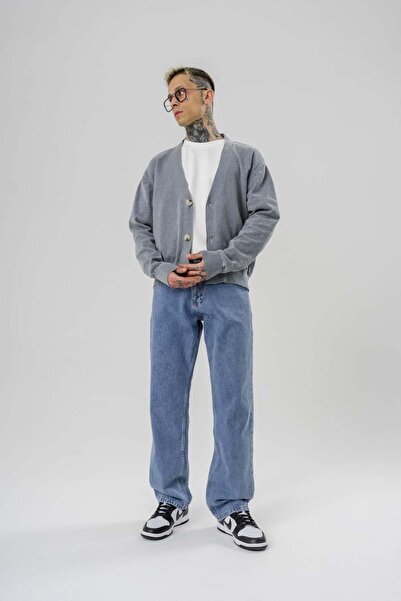 go gang own Джентльменський кардиган з деталями у вигляді ґудзиків