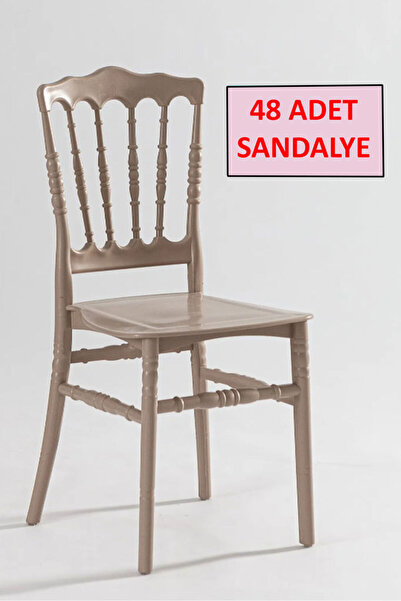 MOBETTO Napolyon Düğün Sandalyesi (48 ADET SANDALYE), Organizasyon, Bahçe Plastik Sandalye, Nişan, Kına
