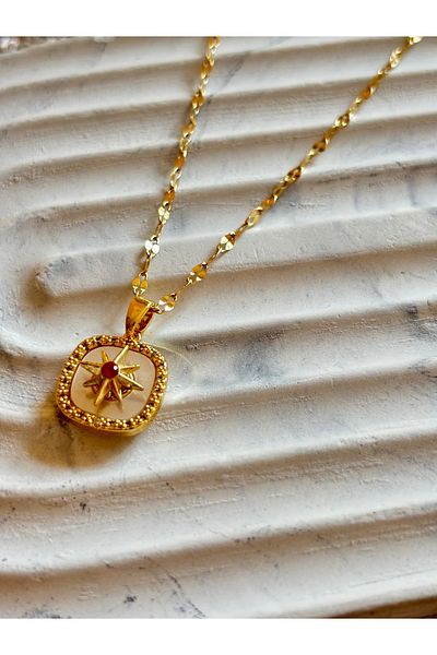 Staınless Rotating Steel Sirius Necklace