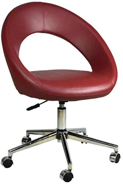 Bürocci Miranda Metal Ayaklı Çalışma Koltuğu-bordo-2222k0102
