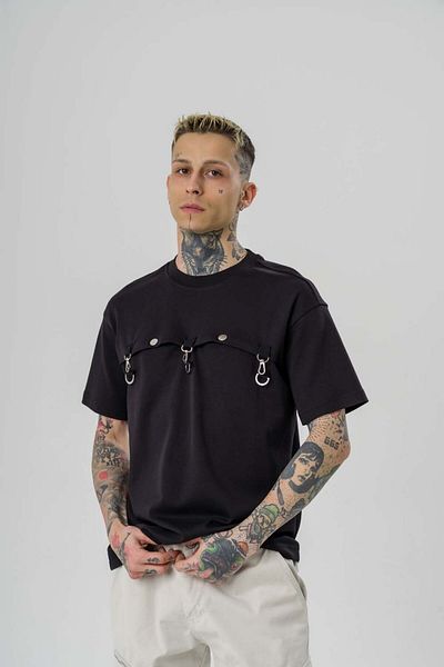go gang own Μπλουζάκι Strip Hook Oversize