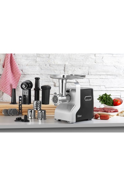 Zilan Κιμαδόρος ZLN0126, 2100 W, 3 ταχύτητες, Κόψιμο λαχανικών, Λουκάνικο, Εξάρτημα κοπής και τεμαχισμού