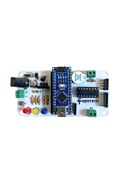 Fapatech Mini Sumo ve Çizgi izleyen Arduino Kontrol Kartı - Çizgi İzleyen Robot Gövde Seti