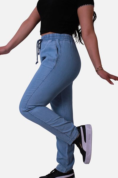 trender Pantaloni de jeans de damă albastru deschis 25y0657k1