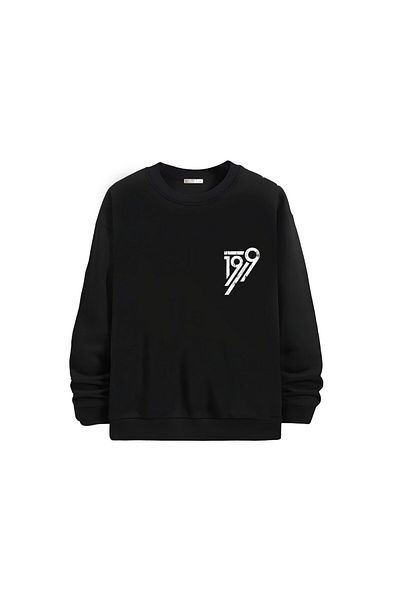 Gölge Store Μοντέρνο και κομψό εμπριμέ Unisex Slimfit Crew Neck φούτερ 1349
