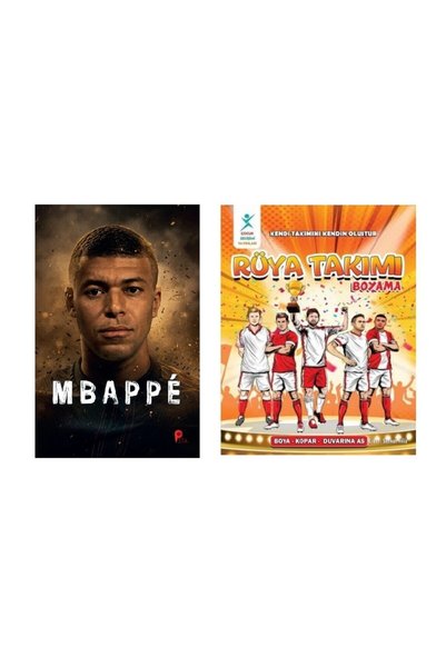 peta kitap Sen Kylian Mbappé - Dream Team Coloring Book (with Poster and Bookmark Gift)