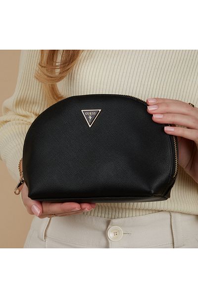 Guess Dome Damen Kulturbeutel Schwarz Pw1574-p3370-bla