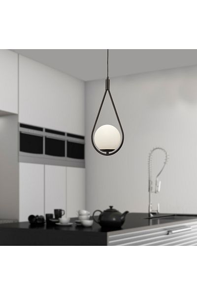 Apliqa Lustra HubRom, MIRZA 3539-01-BL 20x100 cm 1xE27-60W Negru