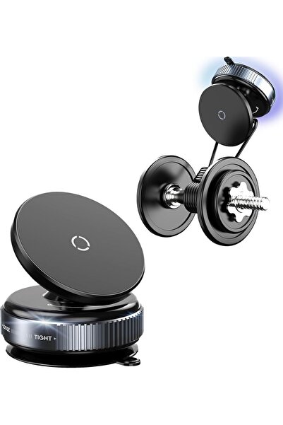 Fogy Vakumlu Mıklatıslı ve Magsafe Araç Tutucu Tüm Telefonlar Için Araç Tutuc...