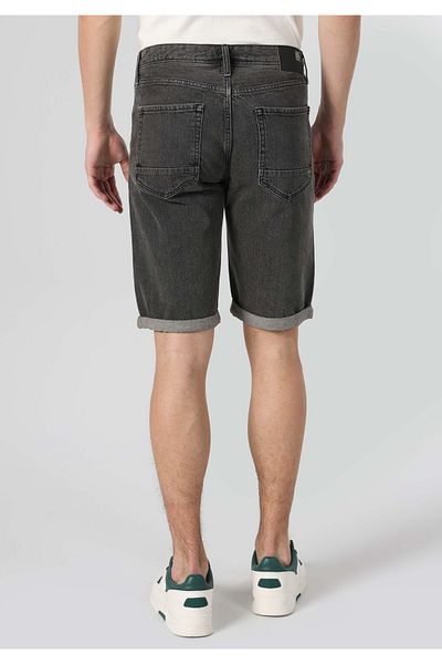 Colin's Regular Fit Mid Waist Straight Men's Gray Jean Shorts