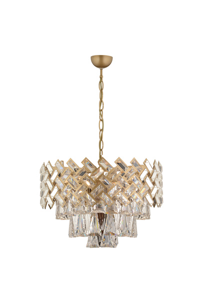 Apliqa Lustra Cristal HubRom, MELINA 3854-06-FR 53x70 cm 10xE14-40W Antiq