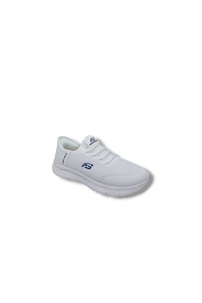 Zerhan Unisex 2506 White Mesh Walking Running Sock Model Sports Shoes