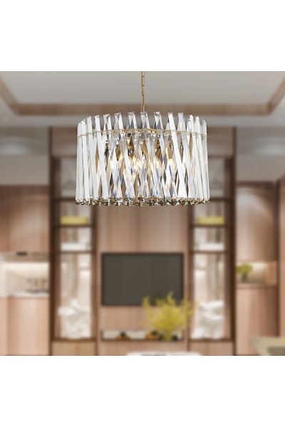 Apliqa Lustra Cristal HubRom, SAUCER 3963-50-FR 50x96 cm 6xE14-40W Antiq