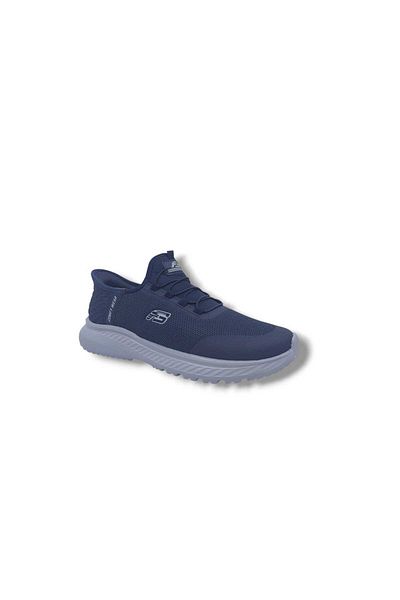 Zerhan Unisex 2506 Navy Blue Mesh Walking Running Socks Model Sports Shoes