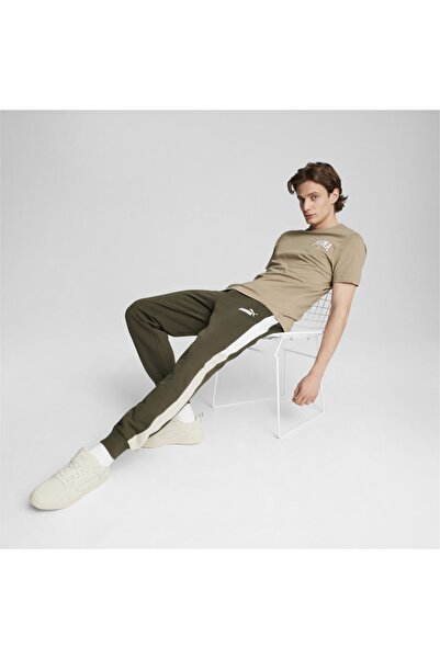 Puma POWER Colorblock TR cl Eşofman Altı Yeşil 68173670 Erkek