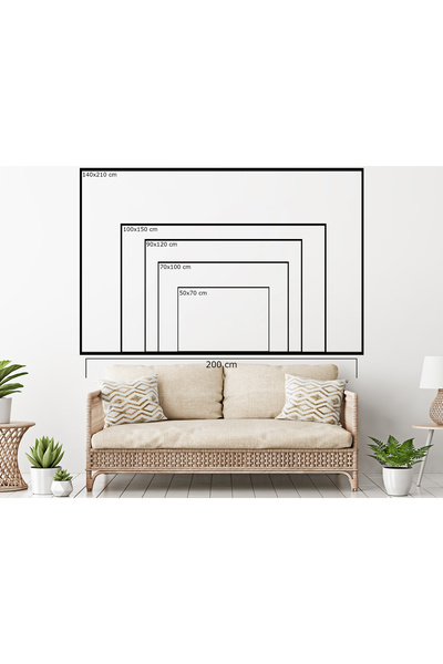 Tablosan Yağlı Boya Dokulu Tablo Soyut İstanbul Galata Kulesi Altın Çerçeveli