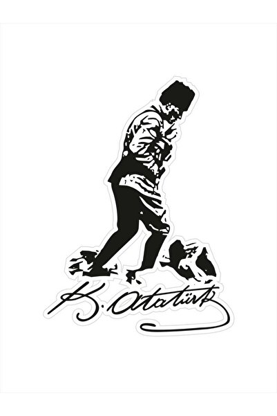 Altınuç Art Design 13x18 cm Mustafa Kemal Atatürk Kocatepe Sticker Motor Arab...