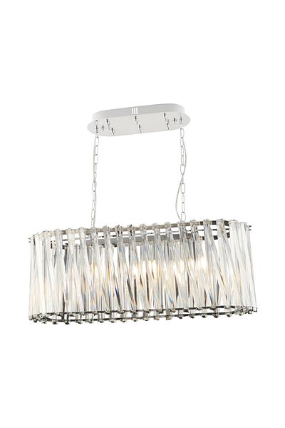Apliqa Lustra Cristal HubRom, SAUCER 3963-80-CH 82x88 cm 6xE14-40W Crom