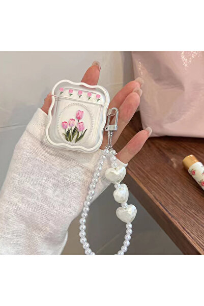 Choice حافظة سماعات رأس AirPods 1 2 Lvory كورية لطيفة ثلاثية الأبعاد وردية ال...