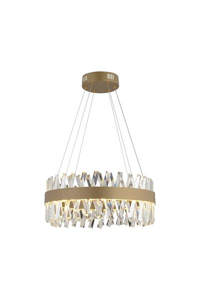 Apliqa Lustra Led Cristal HubRom, BRAMPTON 3962-50-FR 50x70 cm 85 W Antiq
