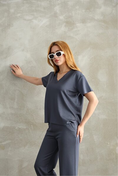 02Lady Fashion MODAL ΥΦΑΣΜΑΤΙΚΟ ΣΕΤ ΦΟΡΜΑ ΚΟΡΥΦΑΙΟ ΛΑΓΟΥΣ ΜΕ ΛΑΓΟΥΣ Β