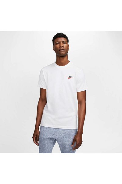 Nike Ανδρικό λευκό μπλουζάκι M Nsw Club Tee Ar4997-100