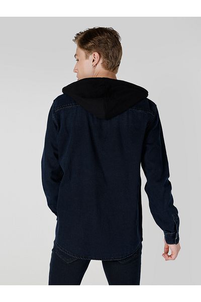 Colin's Men's Navy Blue U.sleeve Shirt