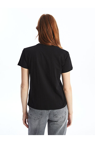 LC Waikiki Γυναικείο T-Shirt με στάμπα με λαιμόκοψη