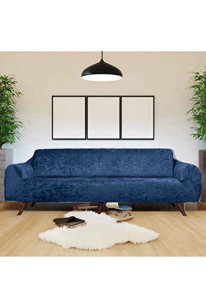 zilale ZİLALE HOME Kadife lastikli 3 kişilik Koltuk Örtüsü | Kanepe Kılıfı| Çekyat Örtüsü Kılıfı