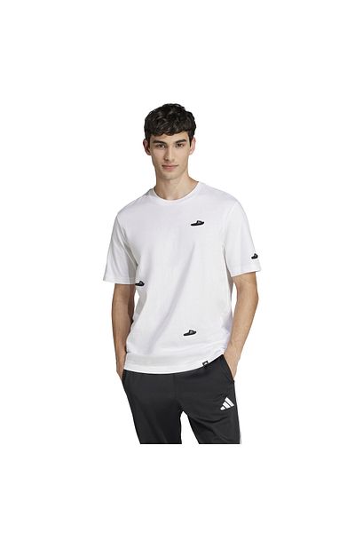 adidas Ανδρικό μπλουζάκι με λογότυπο M L Size Slides Tee Jj3999