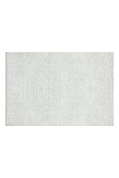 Apex Halı Riena 1171 Beyaz Yumuşak Dokulu Yıkanabilir İnce Kadife Dokuma Taba...