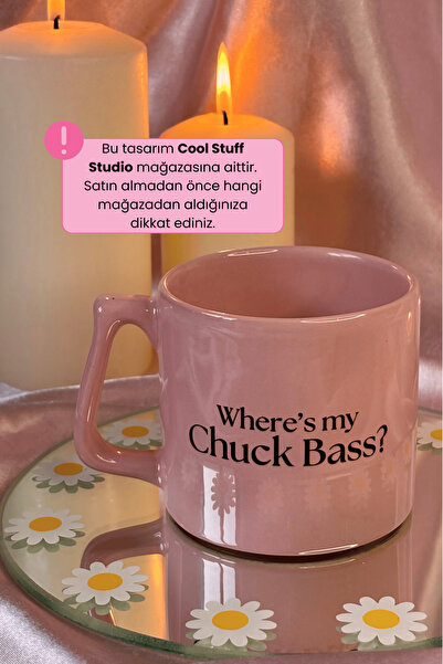 HobiShop WHERE IS MY CHUCK BASS Pembe Kupa