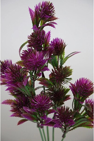 BYSHOME 5 Dal Yapay Çiçek Plastik Demet Fuşya Iğneli Çam Demeti Garnitür Aradal Dekoratif Yapay Bitki