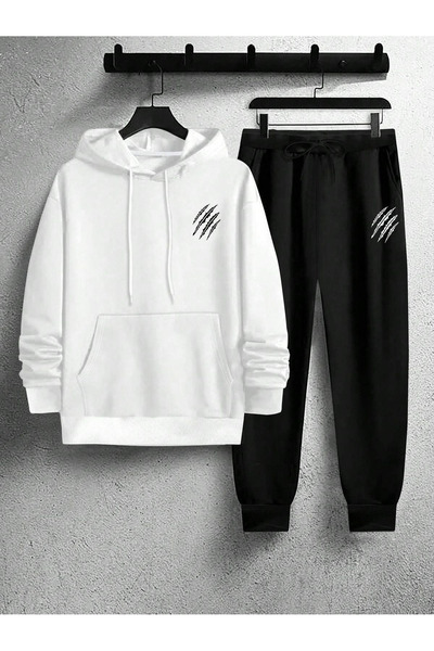 EFFRENATU Σετ αθλητική φόρμα Unisex με στάμπα γραμμών