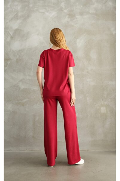 b buhari bykoc Modal Fabric V-Neck Short Track Suit