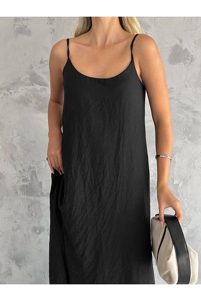 02Lady Fashion Rochie Aerobin casual din bumbac, cu bretele ajustabile