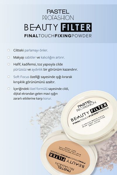 Pastel Beauty Filter Fixing Powder Powder 00 -2 Pieces + Big N Black Mascara - Mascara