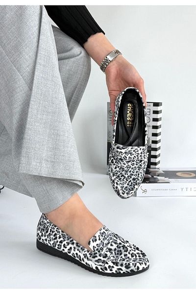 Erbilden Ezon Zebra Skin Ballerina Shoes