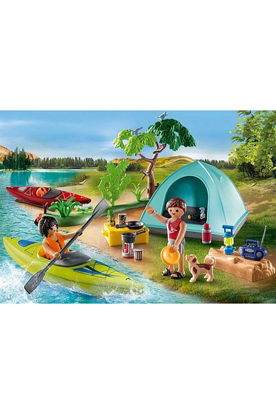 Playmobil Camping with Campfire
