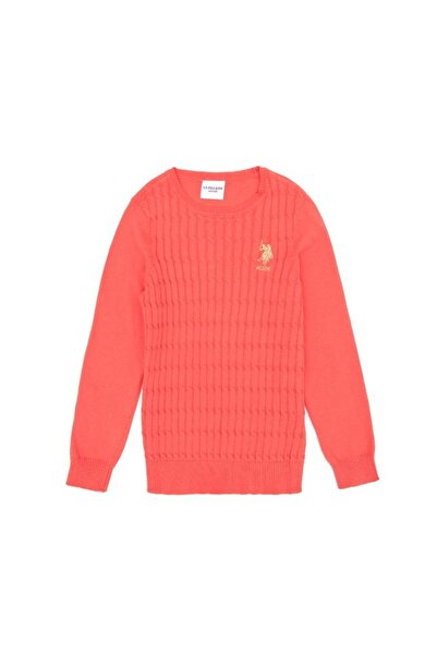 U.S. Polo Assn. U.S. POLO ASSN. KIZ ÇOCUK NAR ÇİÇEĞİ KAZAK