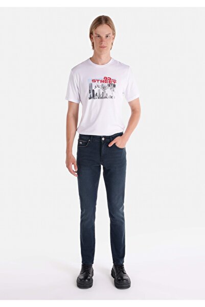 Colin's 041 Danny Slim Fit Düşük Bel Dar Paça Erkek Koyu Mavi Jean Pantolon