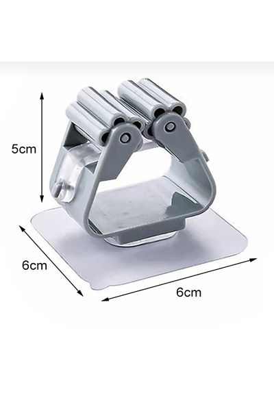 NEHAN 1 Single Wall Adhesive Mop Holder Apparatus Stick Hanger