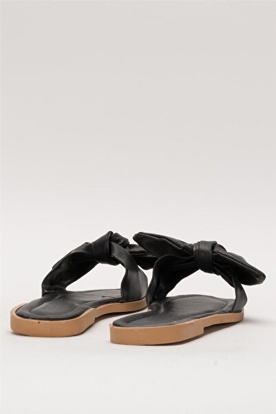 Liger Women's Bow Slippers Black